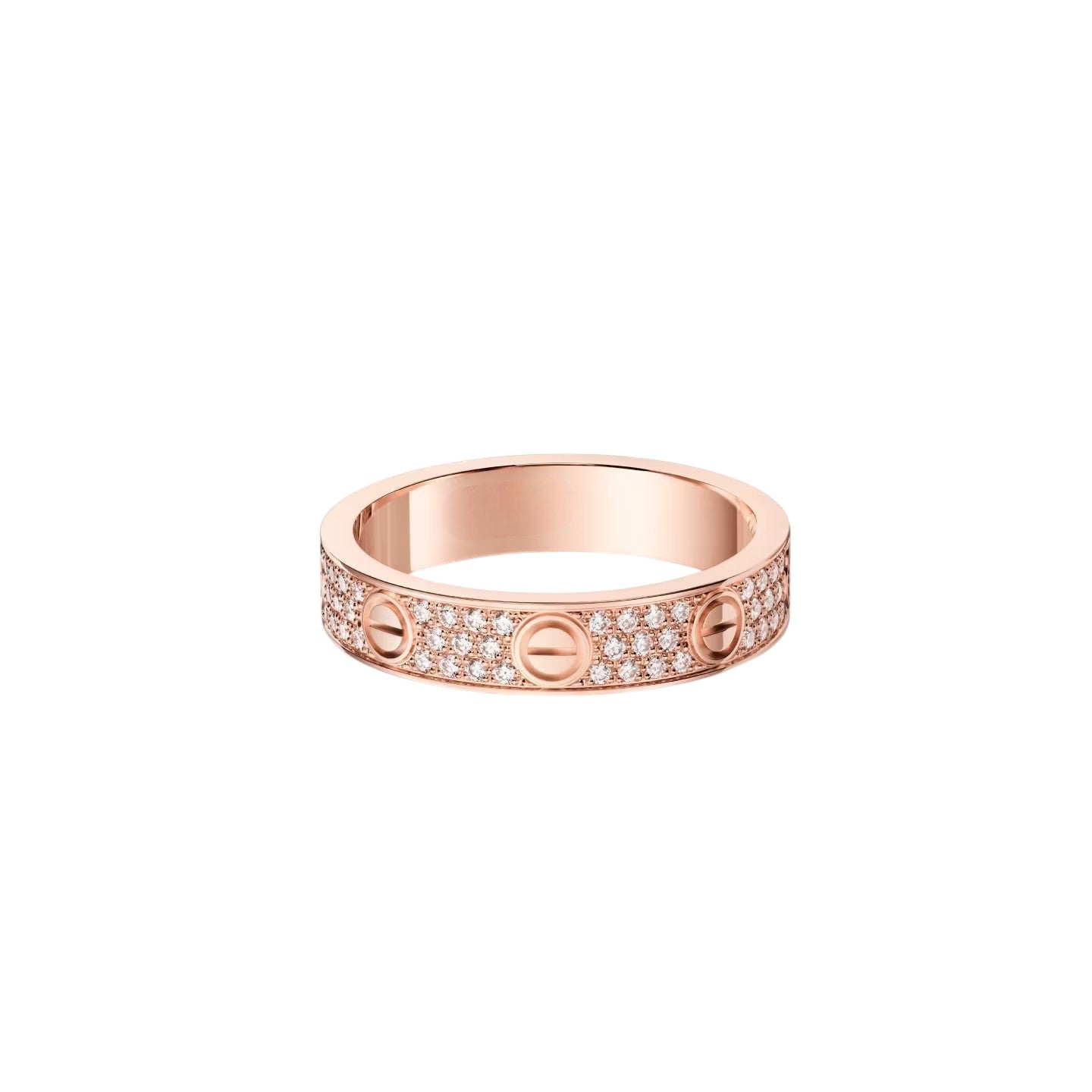 [Rosla]LOVE RING 4.0MM DIAMOND PAVED