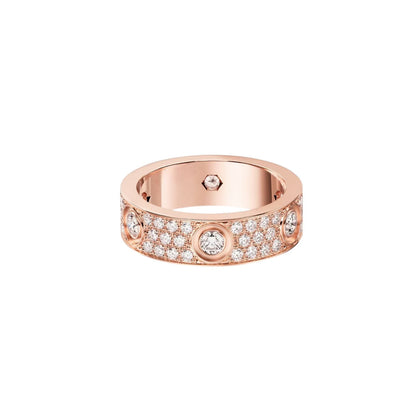 [Rosla]LOVE 5.5MM FULL-PAVE 6-DIAMOND RING