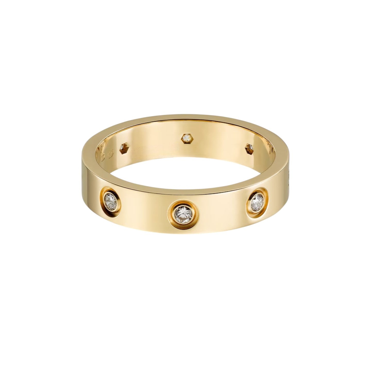 [Rosla]LOVE 4MM 8 DIAMOND RING
