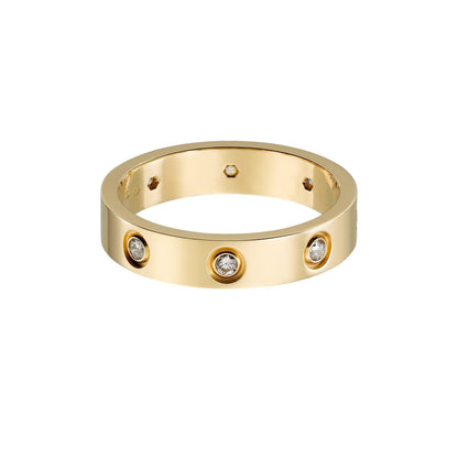 [Rosla]LOVE 4MM 8 DIAMOND RING