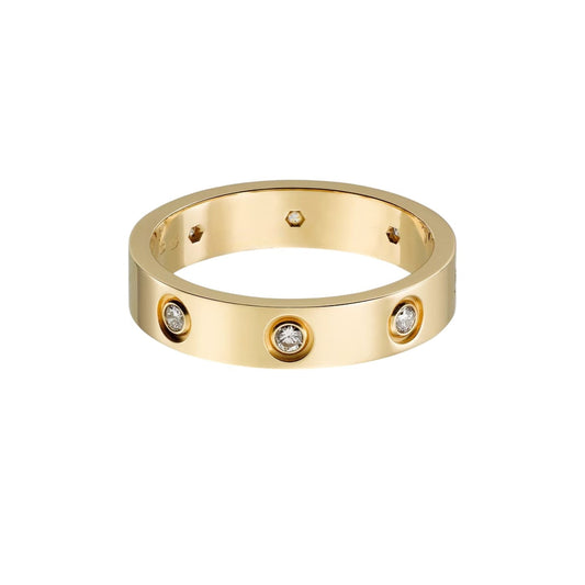 [Rosla]LOVE 4MM 8 DIAMOND RING