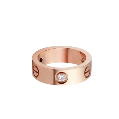 [Rosla]LOVE 5.5MM 3 DIAMOND RING