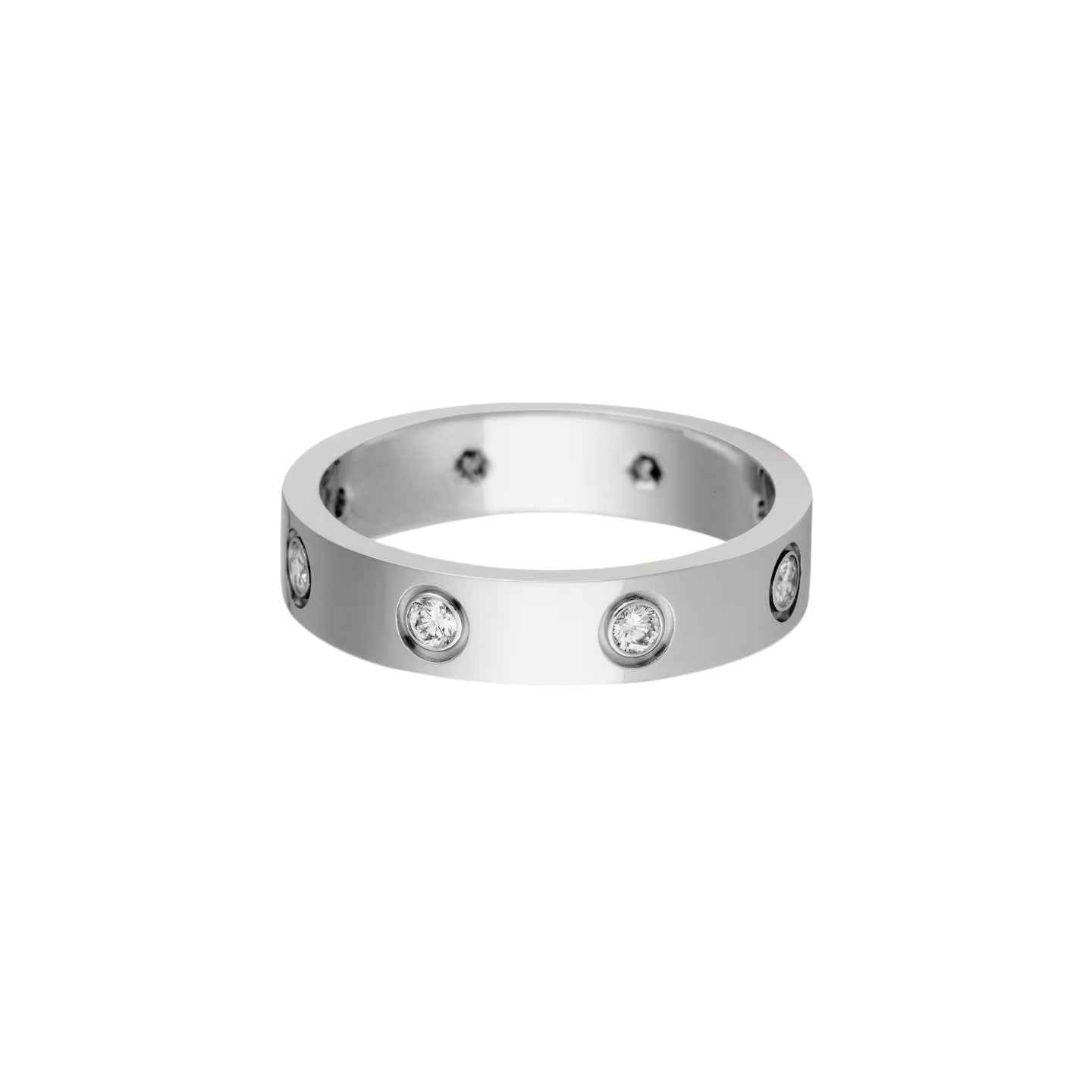 [Rosla]LOVE 4MM 8 DIAMOND RING