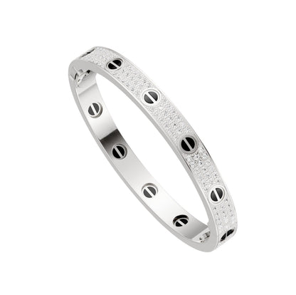 [Rosla]LOVE BRACELET 6.1MM DIAMOND-PAVED CERAMIC