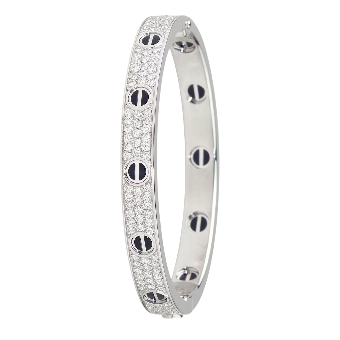 [Rosla]LOVE BRACELET 6.1MM DIAMOND-PAVED CERAMIC