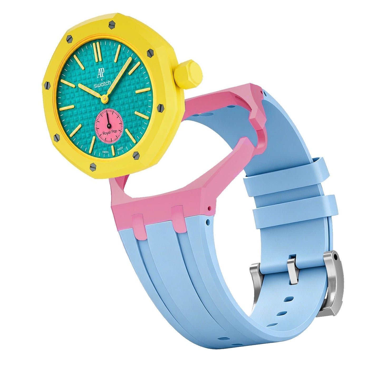 [Rosla]Royal Oak Pop Exclusive Bioceramic Case & Silicone Strap Mix Color