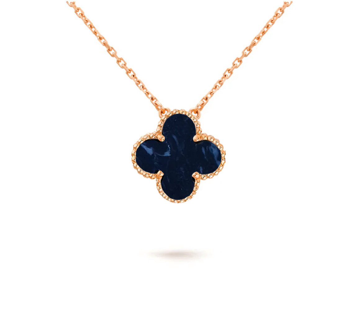 [Rosla]CLOVER 15MM SINGLE FLOWER NECKLACE COLLECTION