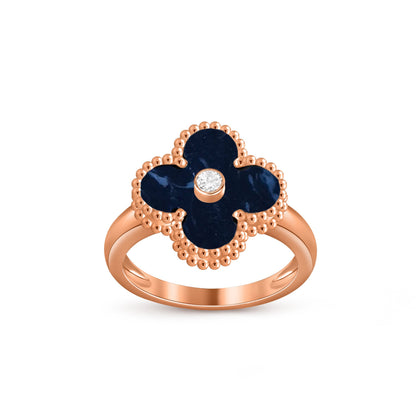 [Rosla]CLOVER DIAMOND RING ROSE GOLD COLLECTION