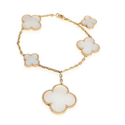 [Rosla]MAGIC CLOVER MOP GOLD BRACELET 5 MOTIFS
