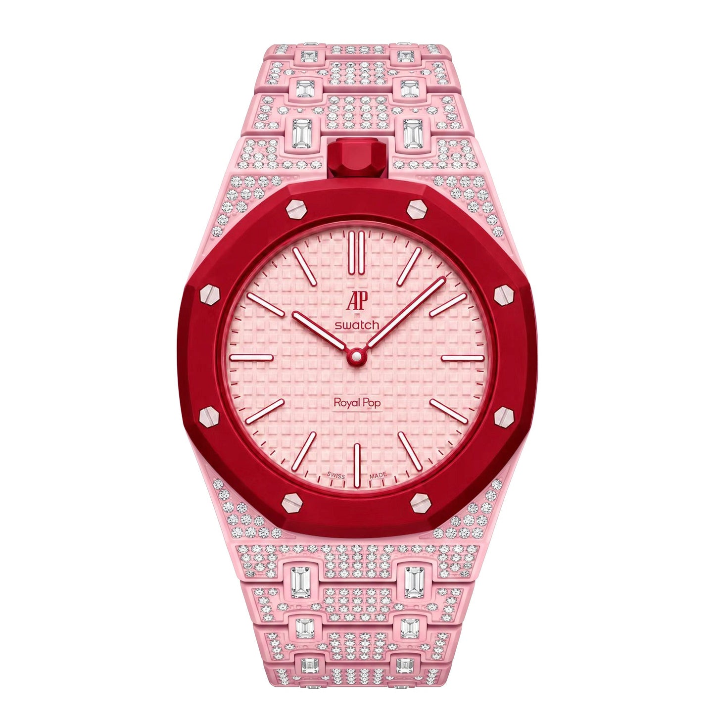 [Rosla]Royal Oak Pop Exclusive Bioceramic Case & Bioceramic Strap Full Diamond
