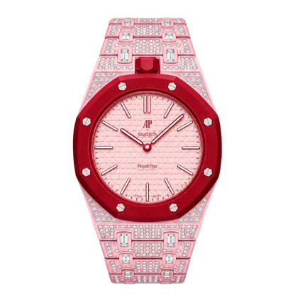 [Rosla]Royal Oak Pop Exclusive Bioceramic Case & Bioceramic Strap Full Diamond