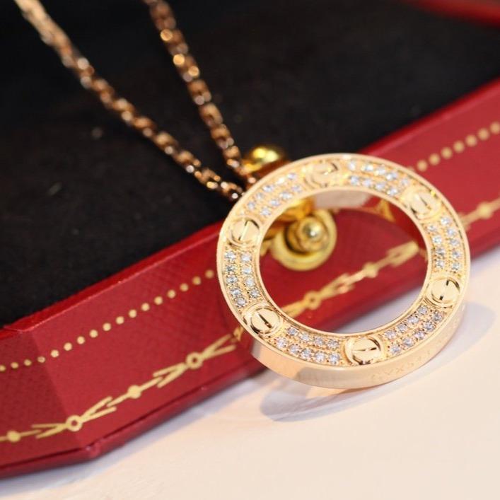 [Rosla]LOVE NECKLACE ADJUSTABLE ROSE GOLD