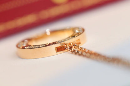 [Rosla]LOVE NECKLACE ADJUSTABLE ROSE GOLD