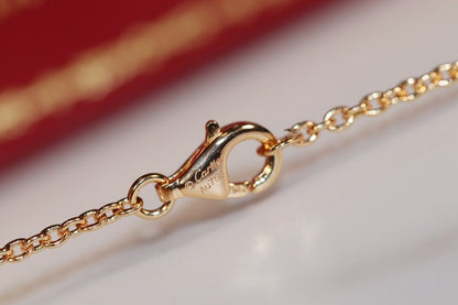 [Rosla]LOVE NECKLACE PINK GOLD AND SILVER