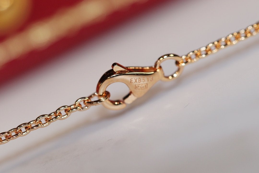 [Rosla]LOVE NECKLACE PINK GOLD AND SILVER