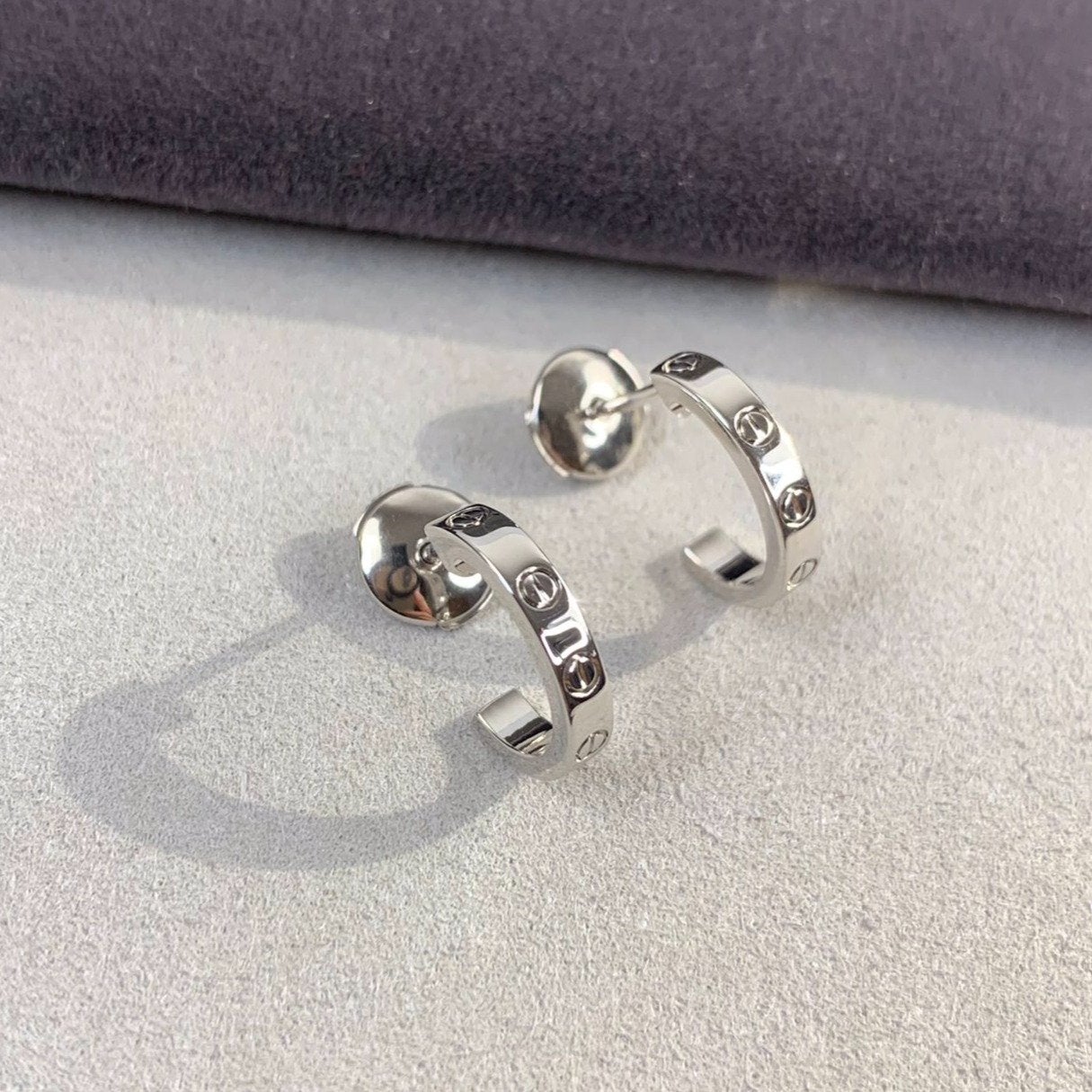 [Rosla]LOVE EARRINGS 2.65MM SILVER