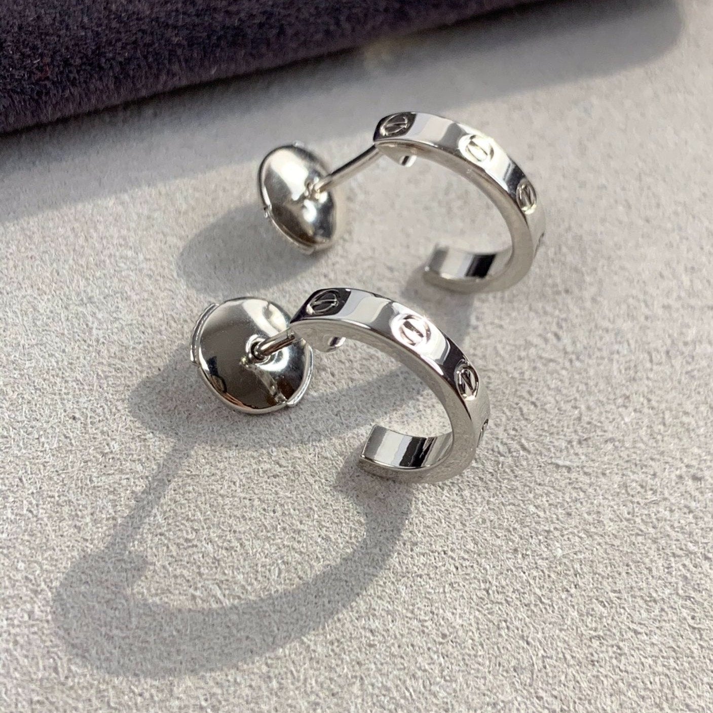 [Rosla]LOVE EARRINGS 2.65MM SILVER