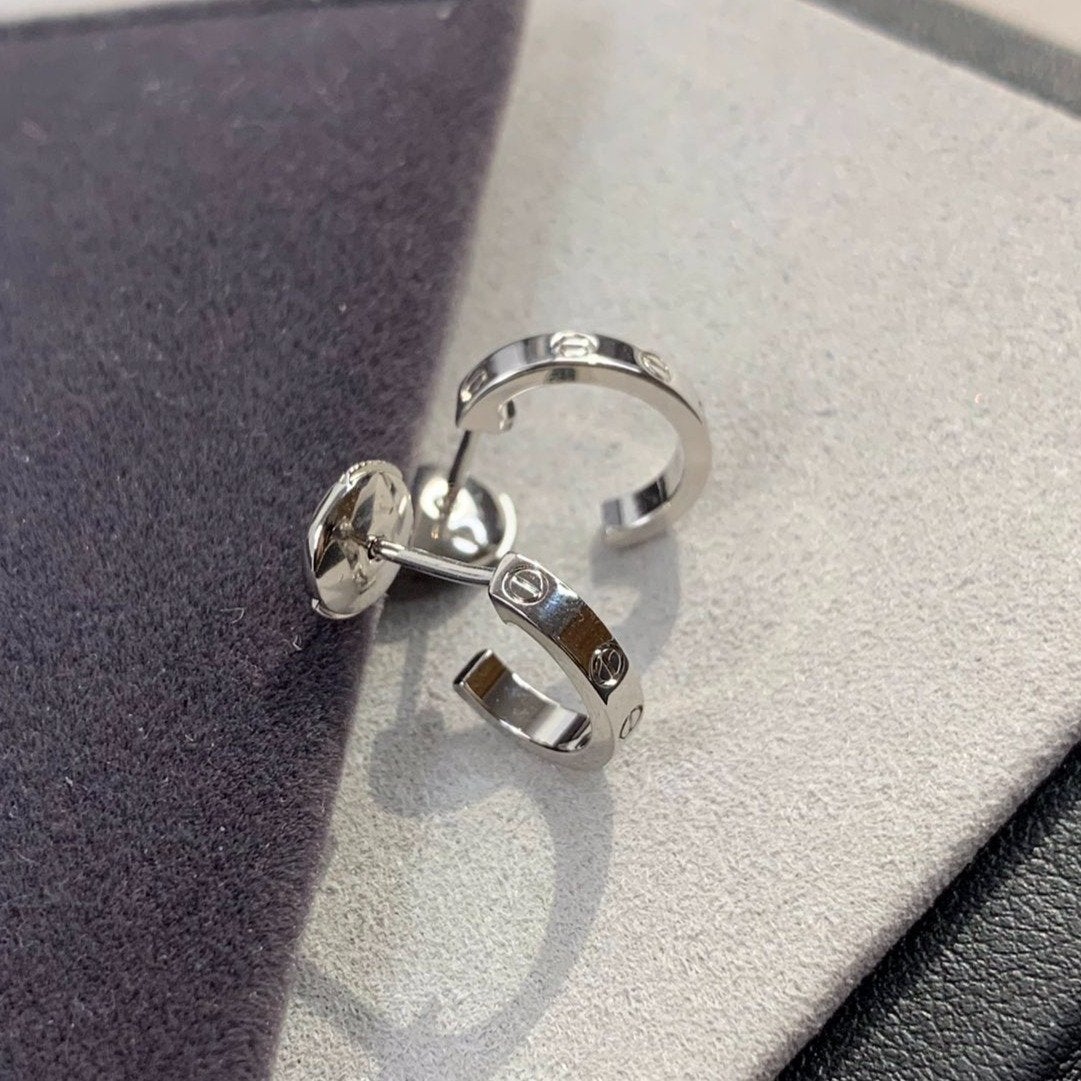 [Rosla]LOVE EARRINGS 2.65MM SILVER