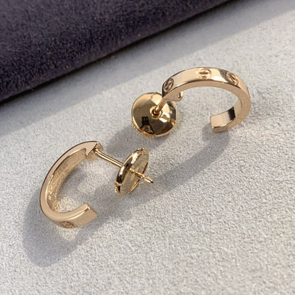 [Rosla]LOVE EARRINGS 2.65MM PINK GOLD
