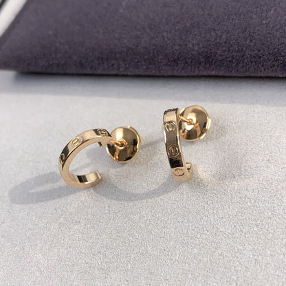 [Rosla]LOVE EARRINGS 2.65MM PINK GOLD