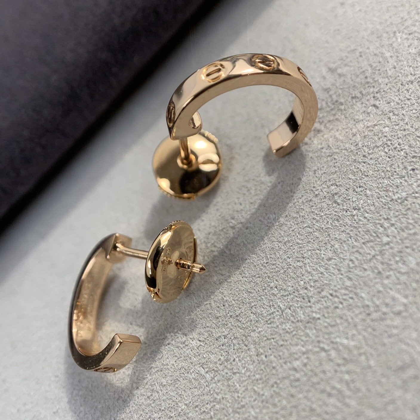 [Rosla]LOVE EARRINGS 2.65MM PINK GOLD