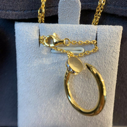[Rosla]JUSTE NECKLACE GOLD DIAMONDS