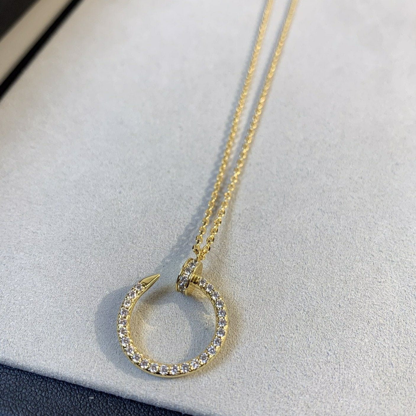 [Rosla]JUSTE NECKLACE GOLD DIAMONDS