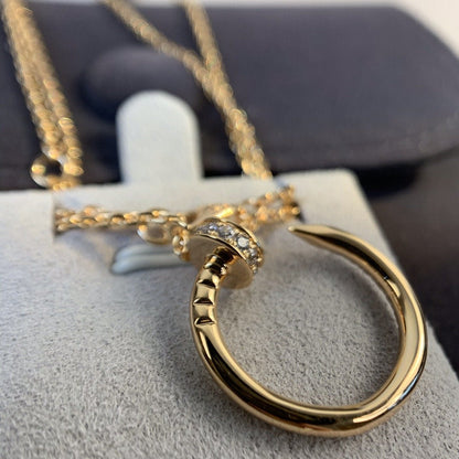 [Rosla]JUSTE NECKLACE PINK GOLD DIAMONDS