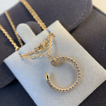 [Rosla]JUSTE NECKLACE PINK GOLD DIAMONDS