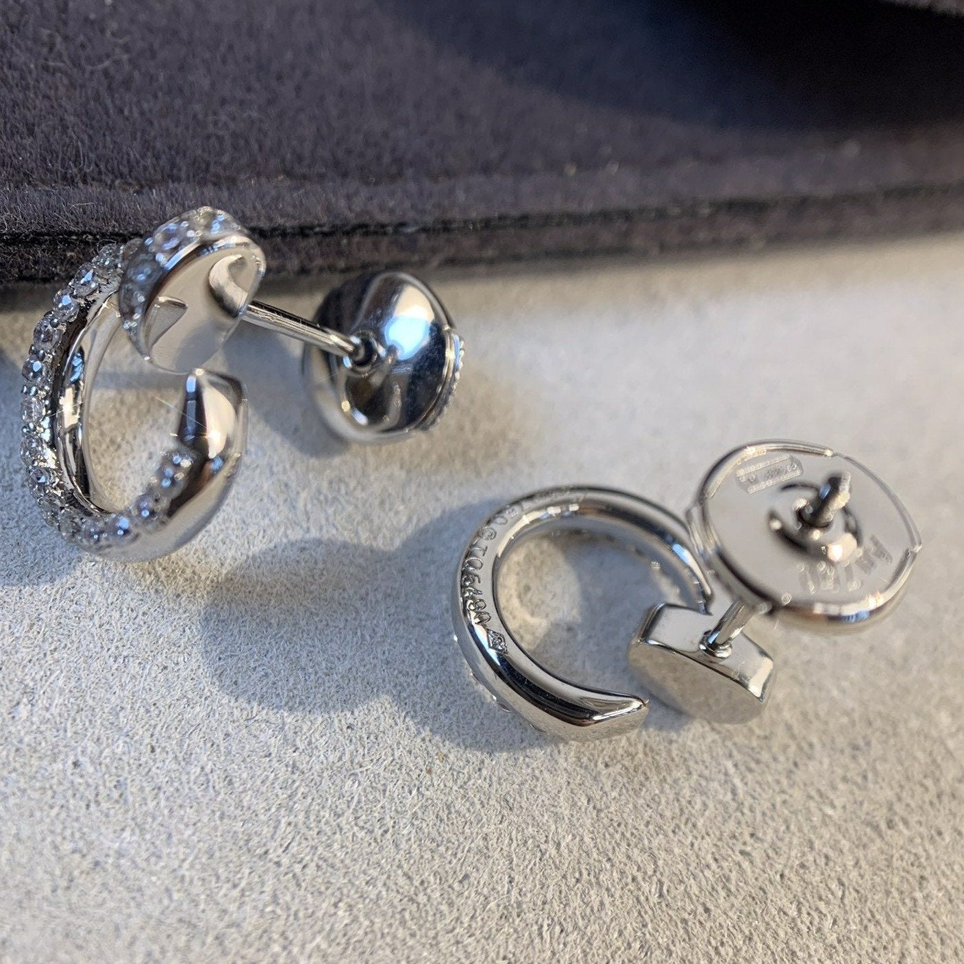 [Rosla]JUSTE EARRINGS SILVER DIAMONDS