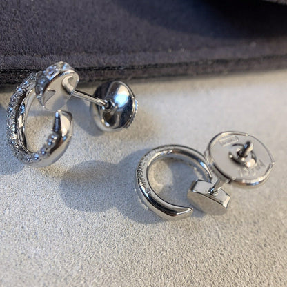 [Rosla]JUSTE EARRINGS SILVER DIAMONDS