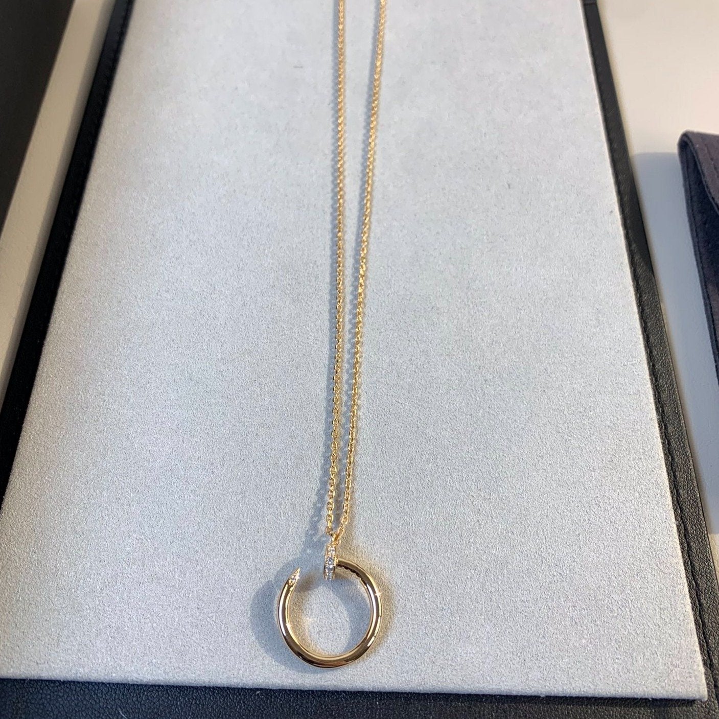 [Rosla]JUSTE NECKLACE PINK GOLD