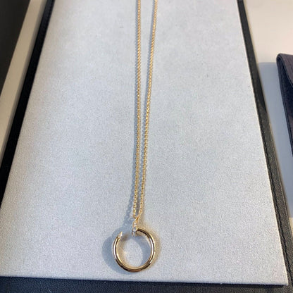 [Rosla]JUSTE NECKLACE PINK GOLD