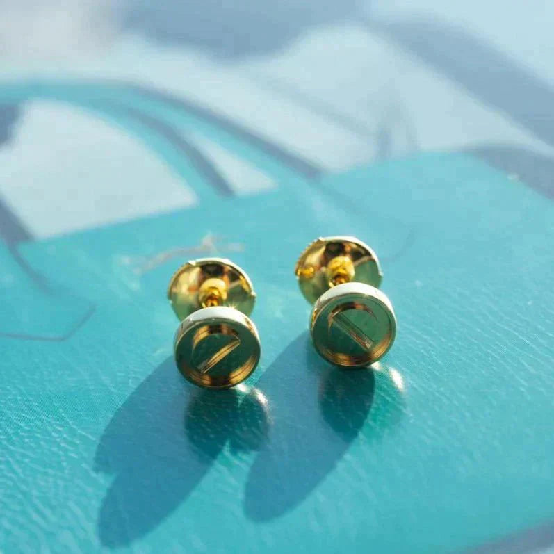[Rosla]LOVE EARRINGS GOLD 10MM