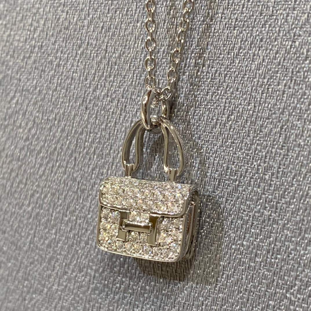 [Rosla]CONSTANCE PEDANT DIAMOND NECKLACE