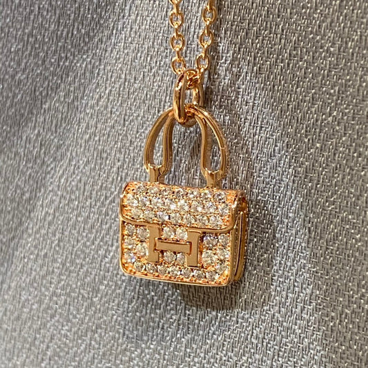 [Rosla]CONSTANCE PEDANT DIAMOND NECKLACE