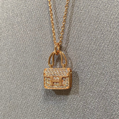 [Rosla]CONSTANCE PEDANT DIAMOND NECKLACE