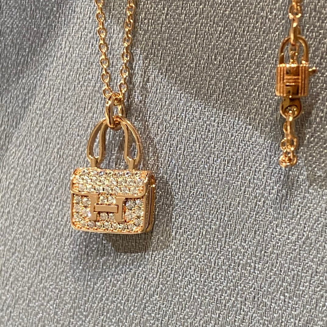 [Rosla]CONSTANCE PEDANT DIAMOND NECKLACE
