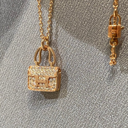 [Rosla]CONSTANCE PEDANT DIAMOND NECKLACE