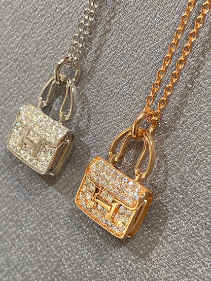 [Rosla]CONSTANCE PEDANT DIAMOND NECKLACE
