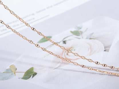 [Rosla]ECHAPPEE NECKLACE PINK GOLD