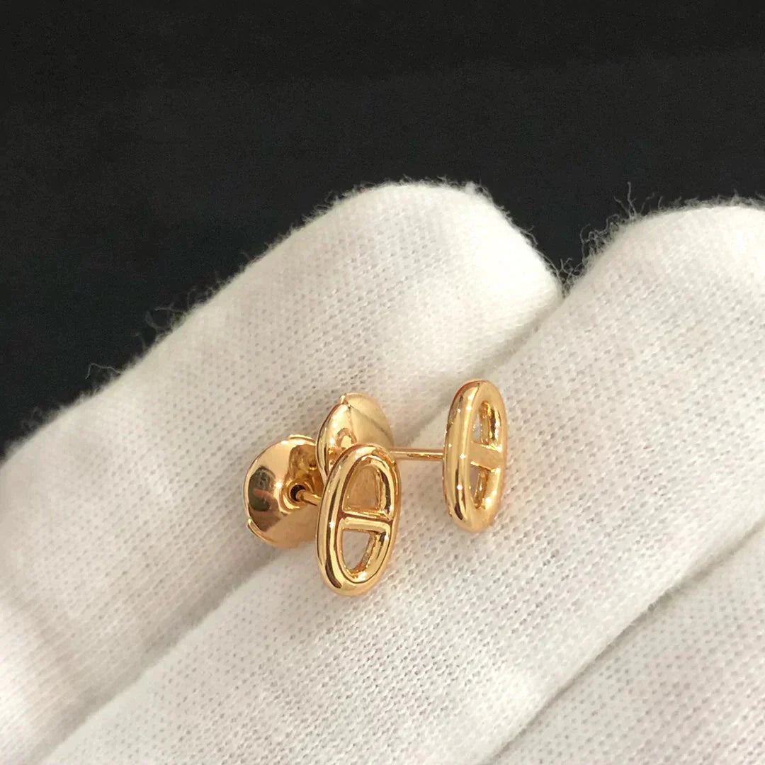 [Rosla]CHAINE SMALL EARRINGS GOLD AND SILVER