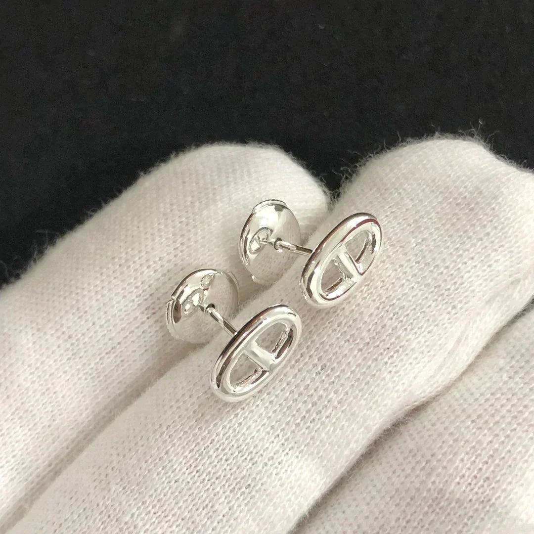 [Rosla]CHAINE SMALL EARRINGS GOLD AND SILVER
