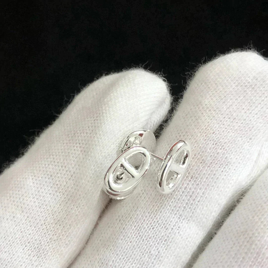 [Rosla]CHAINE SMALL EARRINGS GOLD AND SILVER