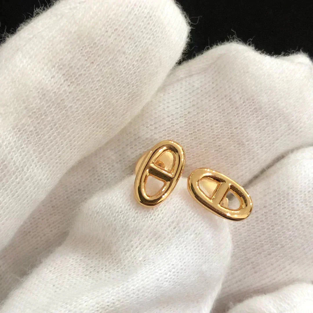 [Rosla]CHAINE SMALL EARRINGS GOLD AND SILVER