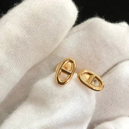 [Rosla]CHAINE SMALL EARRINGS GOLD AND SILVER