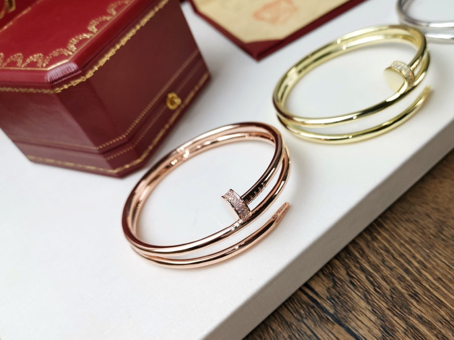 [Rosla]JUSTE BRACELET 3.5MM DOUBLE ROW DIAMOND