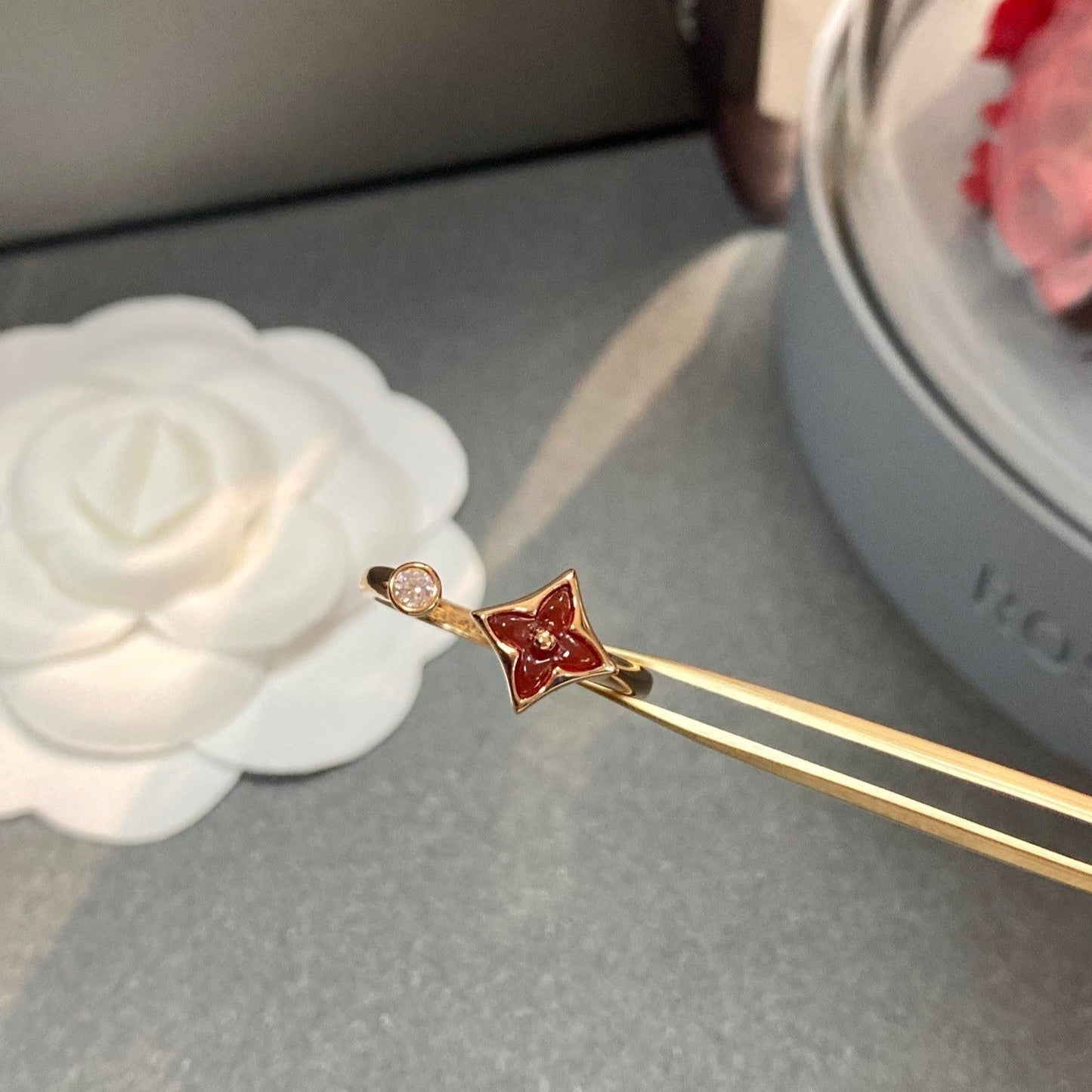 [Rosla]STAR 1 DIAMOND OPEN RING