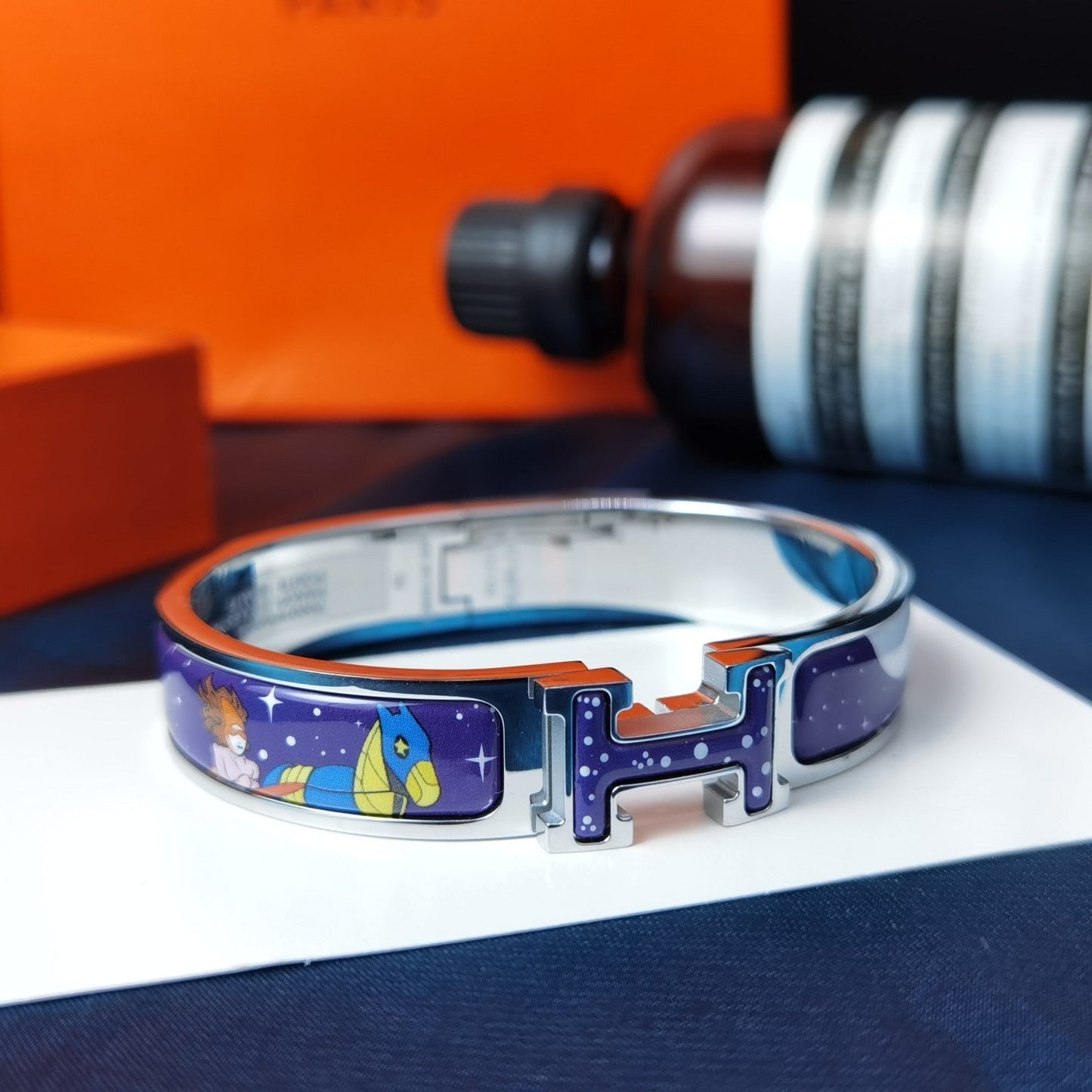 [Rosla]H STAR AND MOON BRACELET 12MM