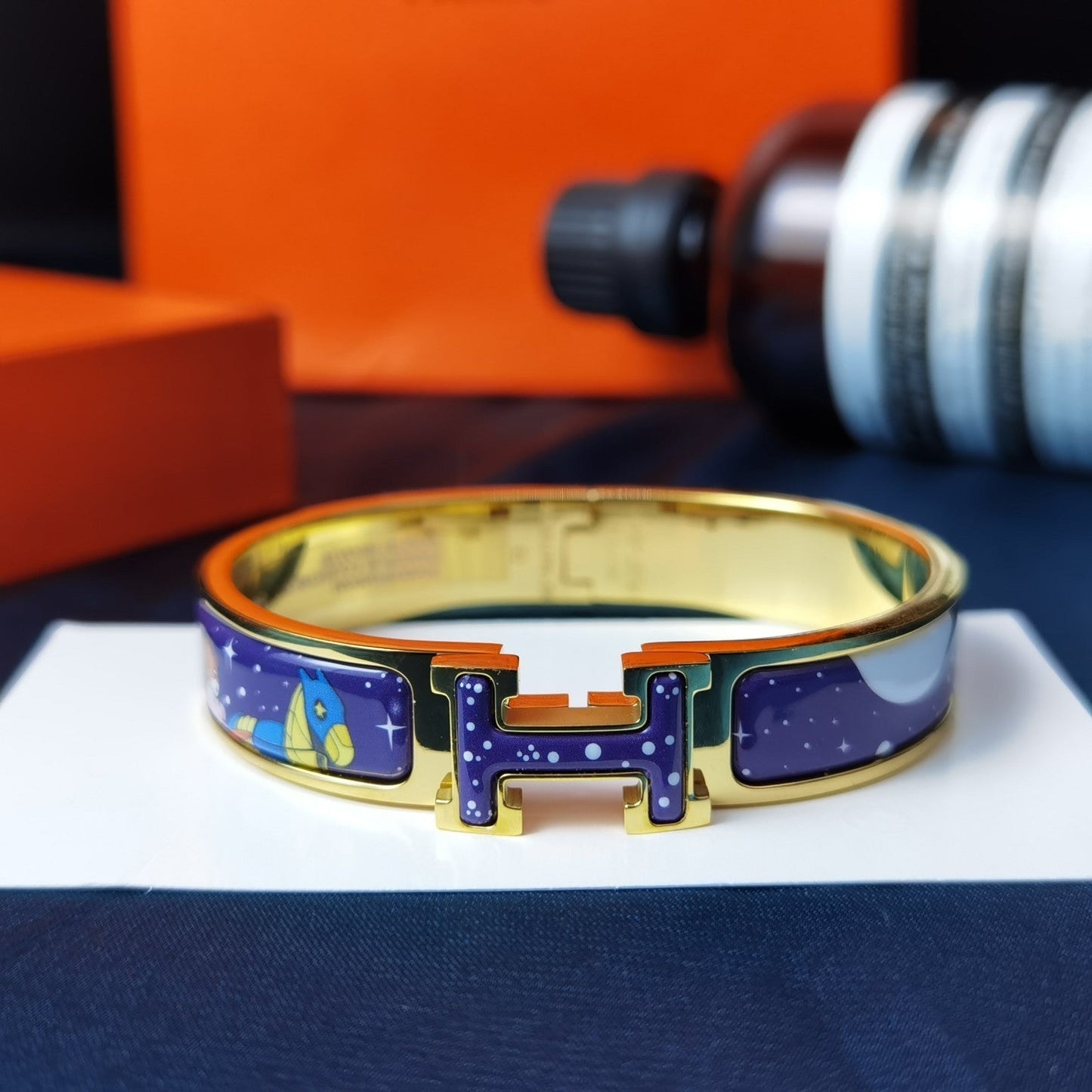 [Rosla]H STAR AND MOON BRACELET 12MM